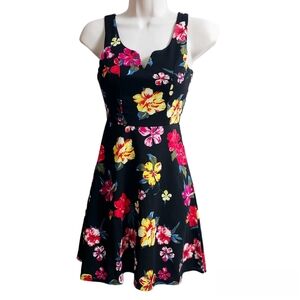 New Planet Gold Floral Dress XS